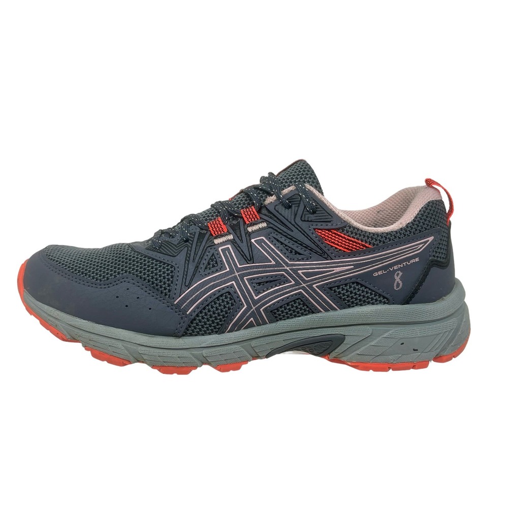 ASICS Gel-Venture 8 Run Shoes Womens 9 Gray Orange 5.7.4:J.8.4